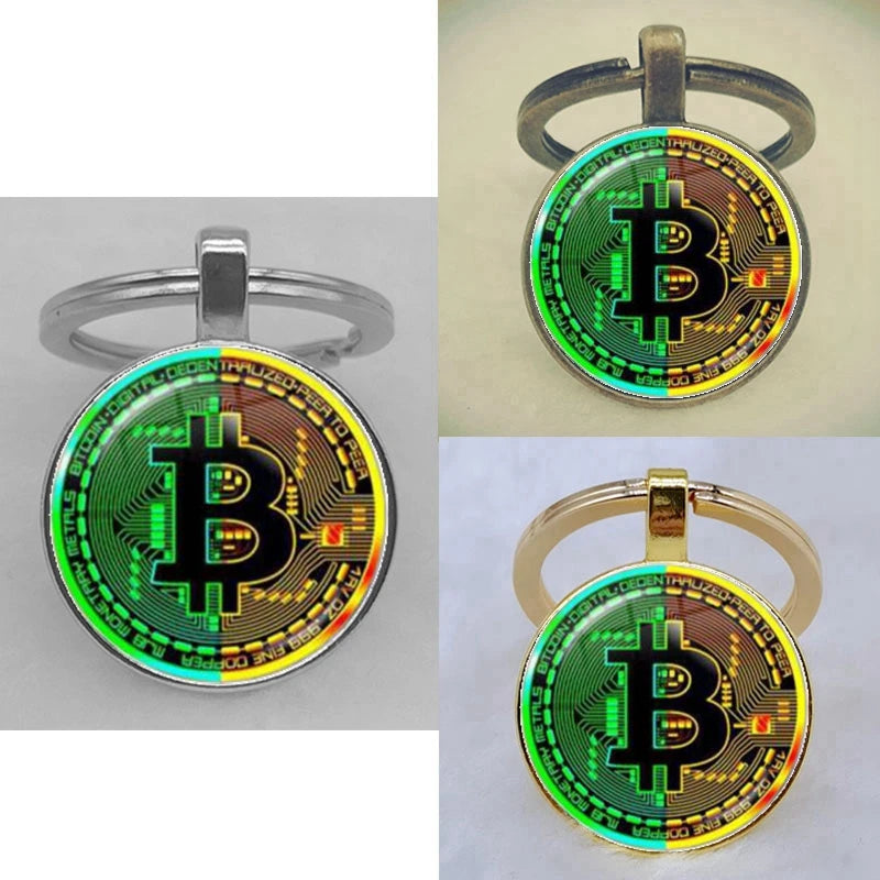 Cryptocurrency Coin King Keychains