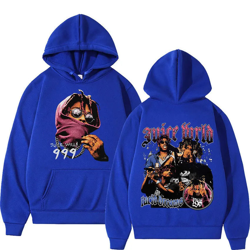 Juice WRLD hoodie with 999 and Lucid Dreams live tribute design
