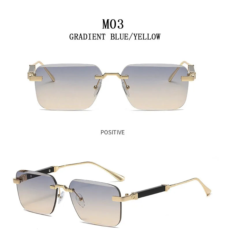 Rimless Designer Sunglasses