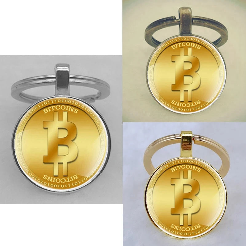 Cryptocurrency Coin King Keychains
