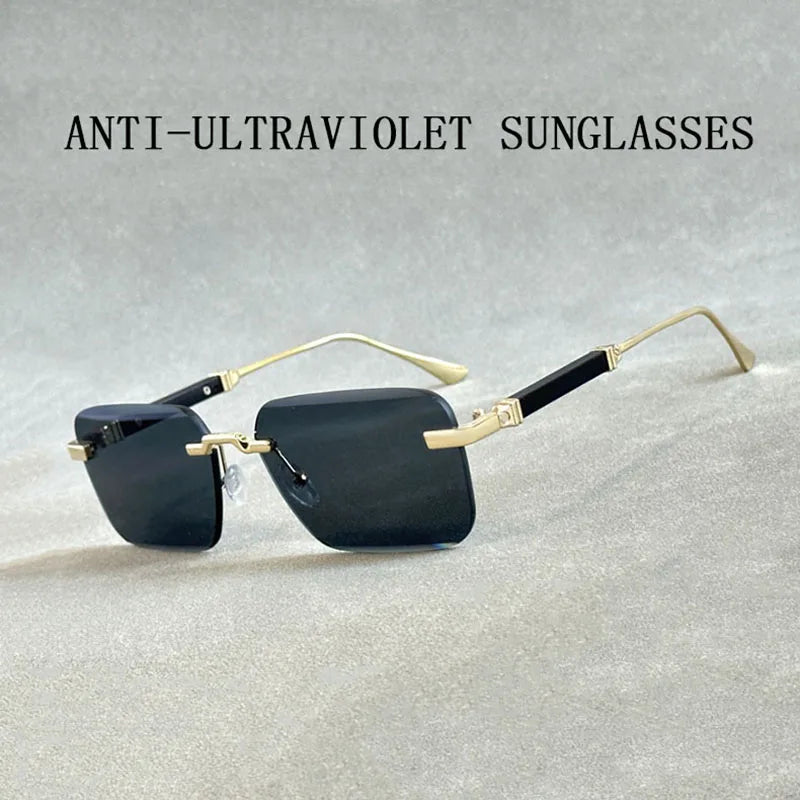 Rimless Designer Sunglasses