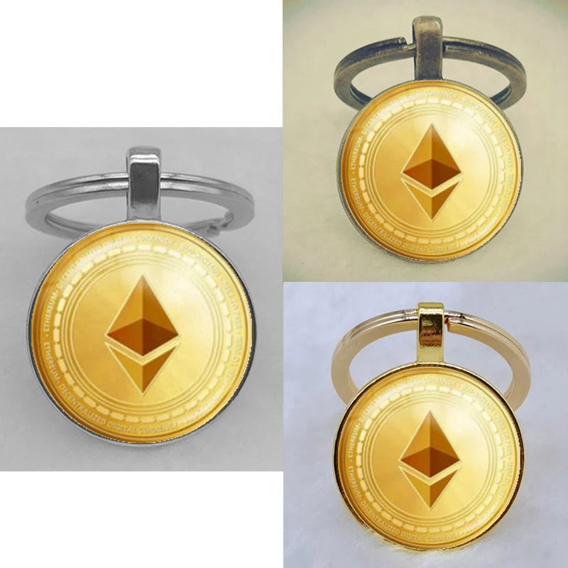 Cryptocurrency Coin King Keychains