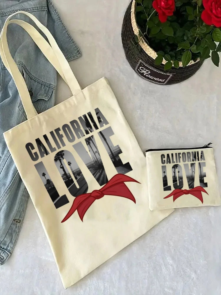 2pac Tote Bag & Matching Clutch Set