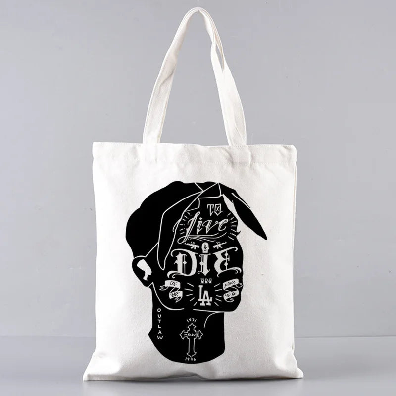 2pac Tote Bag & Matching Clutch Set