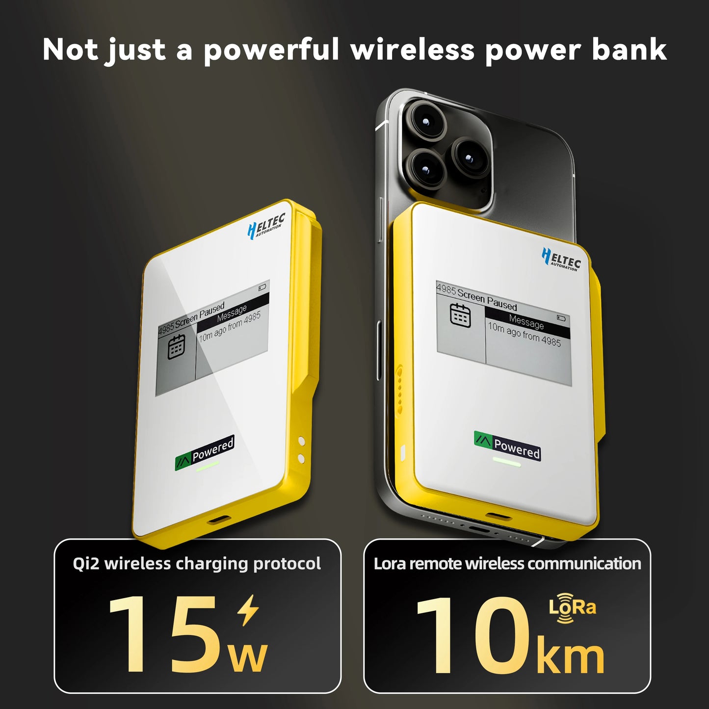 Heltec MeshPocket Qi2 Magnetic Power Bank & Meshtastic LoRa Node