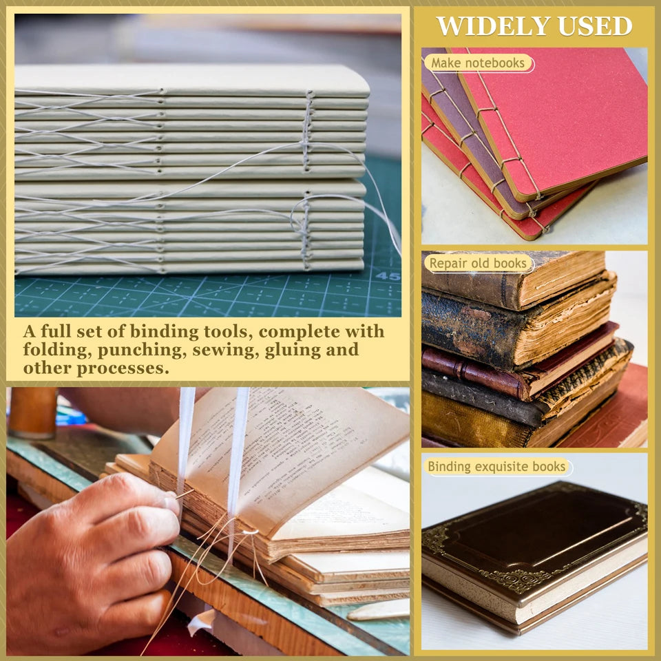 DIY Full Bookmaking 24-Piece Bookbinding Kit | Build Your Own Books Starter Setup