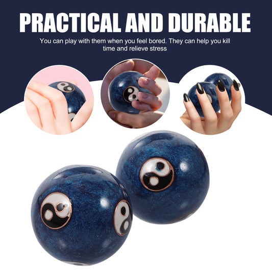 Meditation Baoding Balls | Yin-Yang Stress-Buster Relaxation Ball-Set 