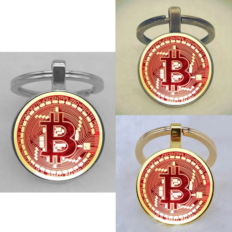 Cryptocurrency Coin King Keychains