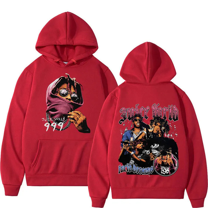 Juice WRLD hoodie with 999 and Lucid Dreams live tribute design