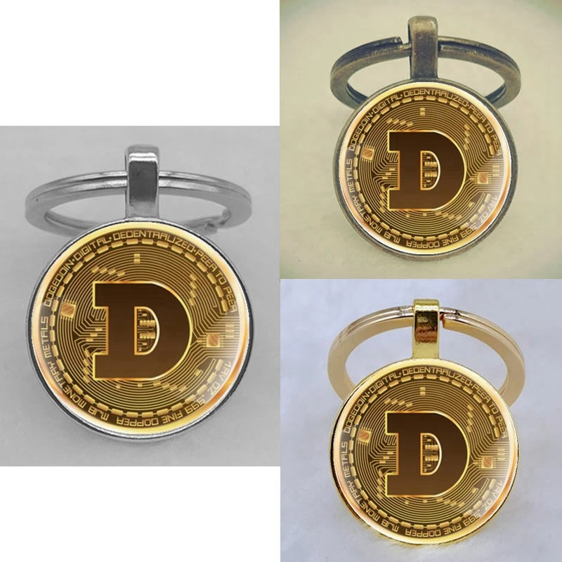 Cryptocurrency Coin King Keychains