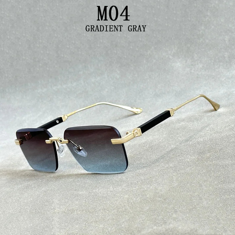Rimless Designer Sunglasses