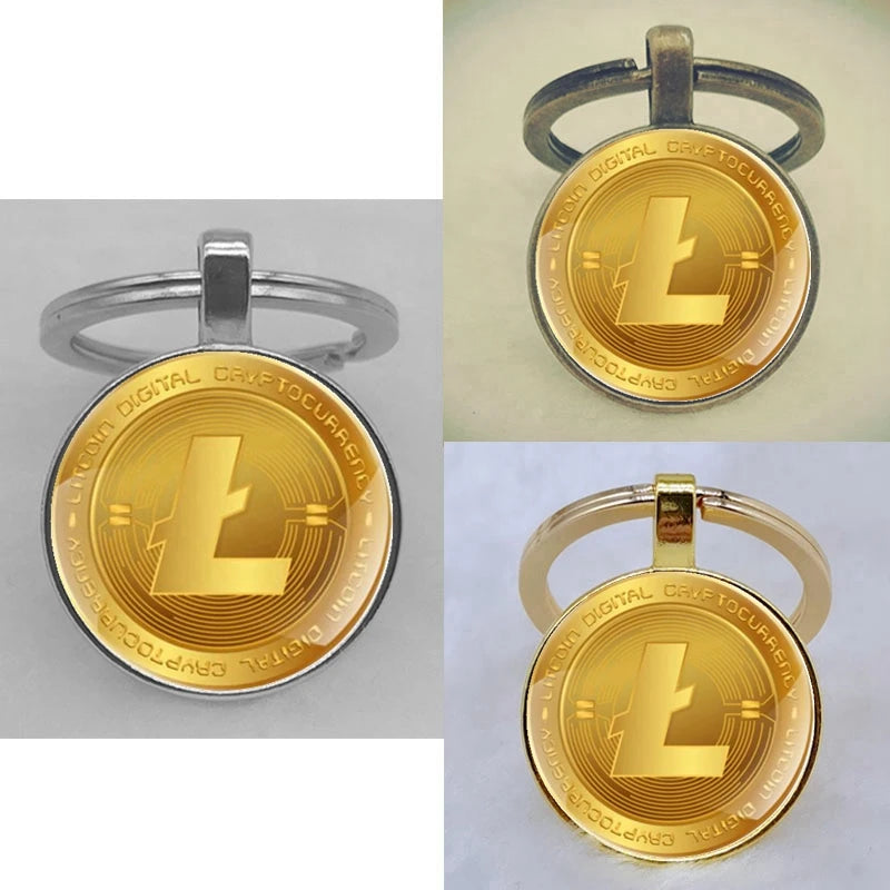 Cryptocurrency Coin King Keychains