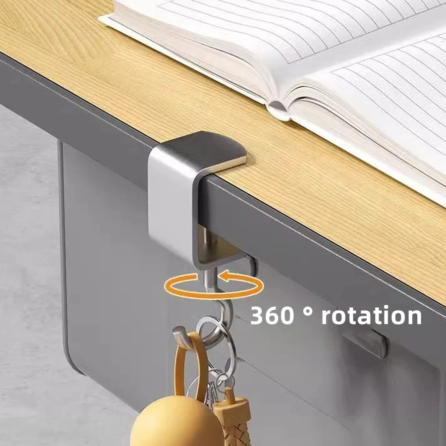 Strong Support Hanging Metal Desk Hooks for Optimal Organization | Never Lose Your Keys AGAIN!