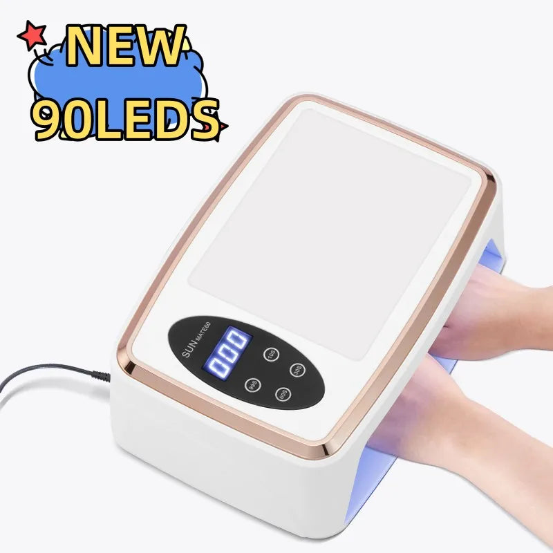 Professional 180W 90-LED Nail Dryer | Dual UV Lamp for Gel Polish