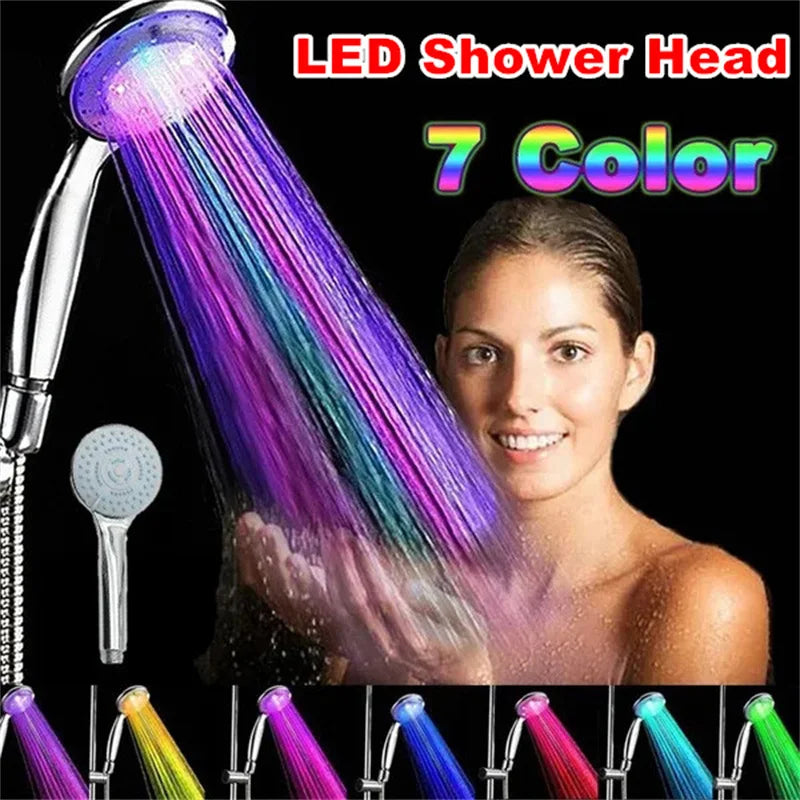 LED 7 Color Changing High Pressure Shower Head