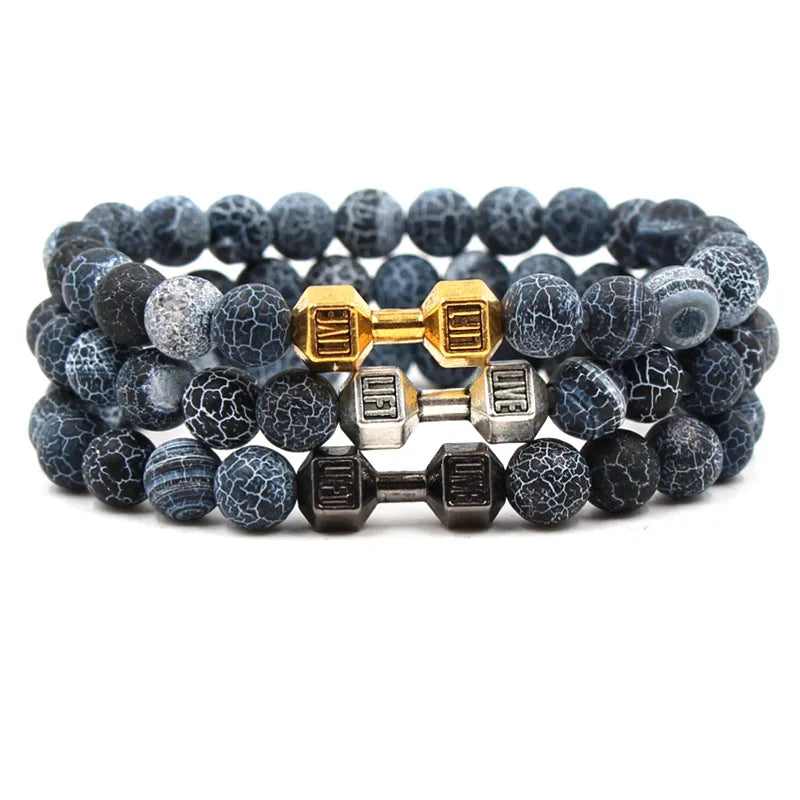 Energy Bead Gym Bracelet | Bodybuilding Gift for Fitness Enthusiasts