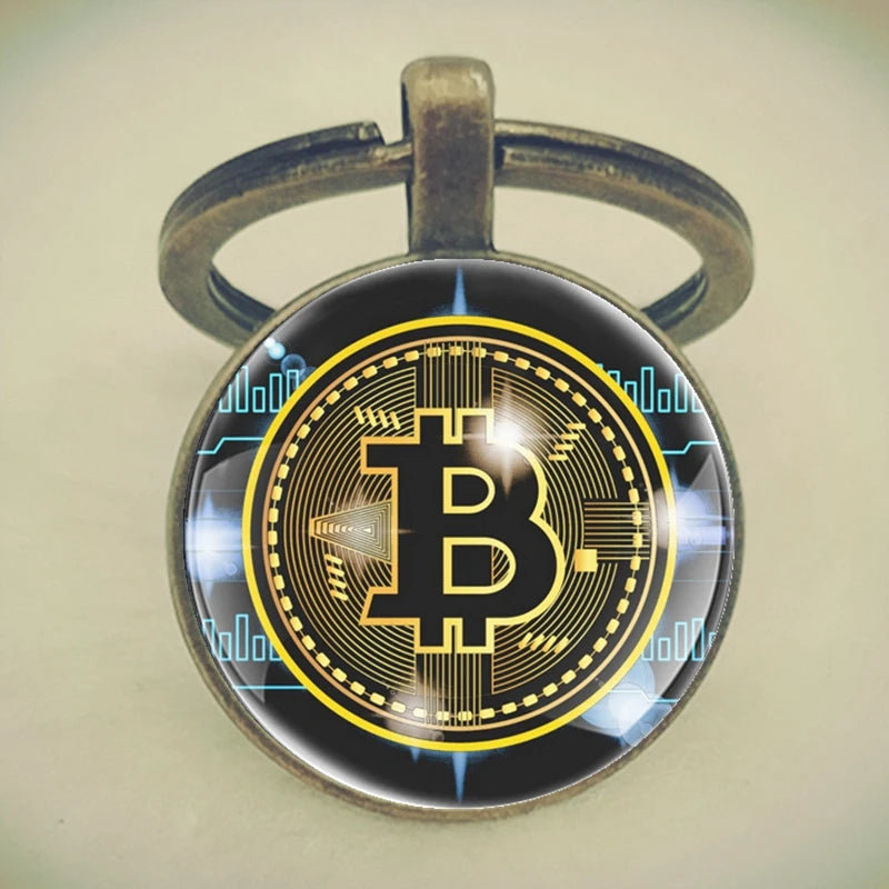 Cryptocurrency Coin King Keychains