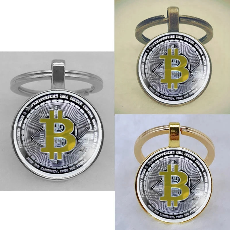 Cryptocurrency Coin King Keychains