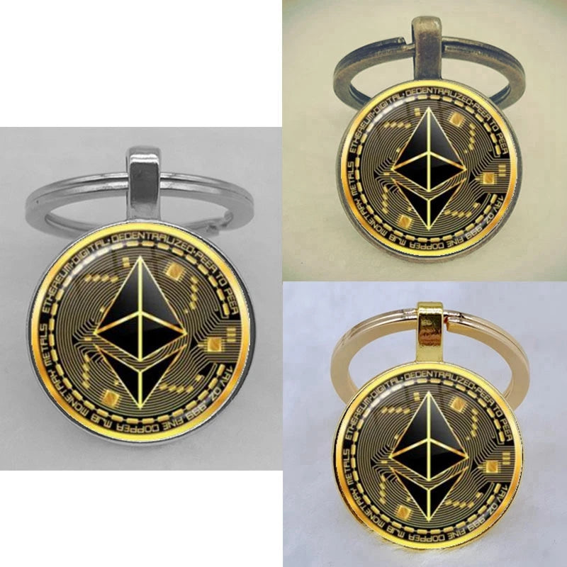 Cryptocurrency Coin King Keychains
