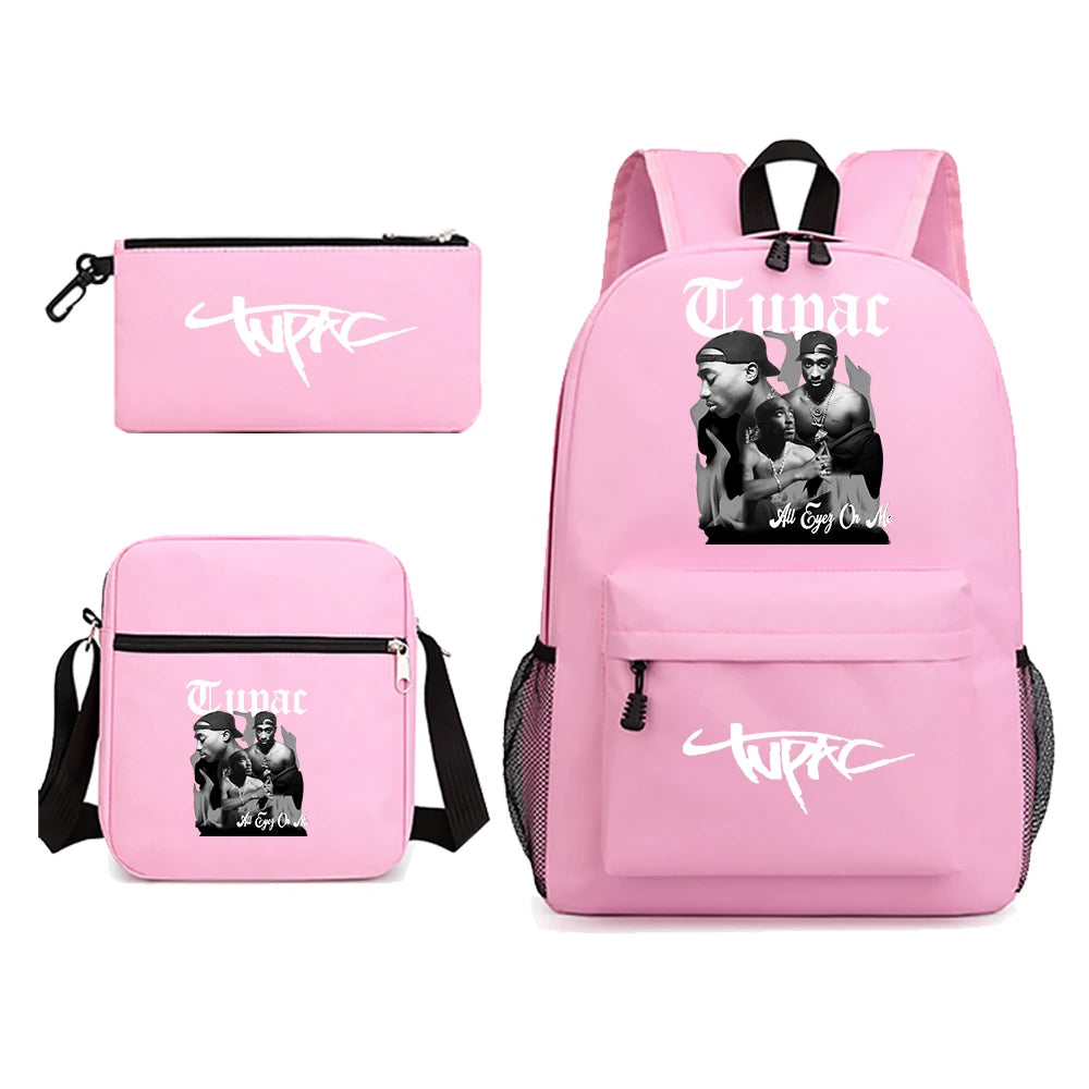 2Pac "All Eyez on Me" 3-Piece Bag Set | Backpack, Crossbody & Wallet