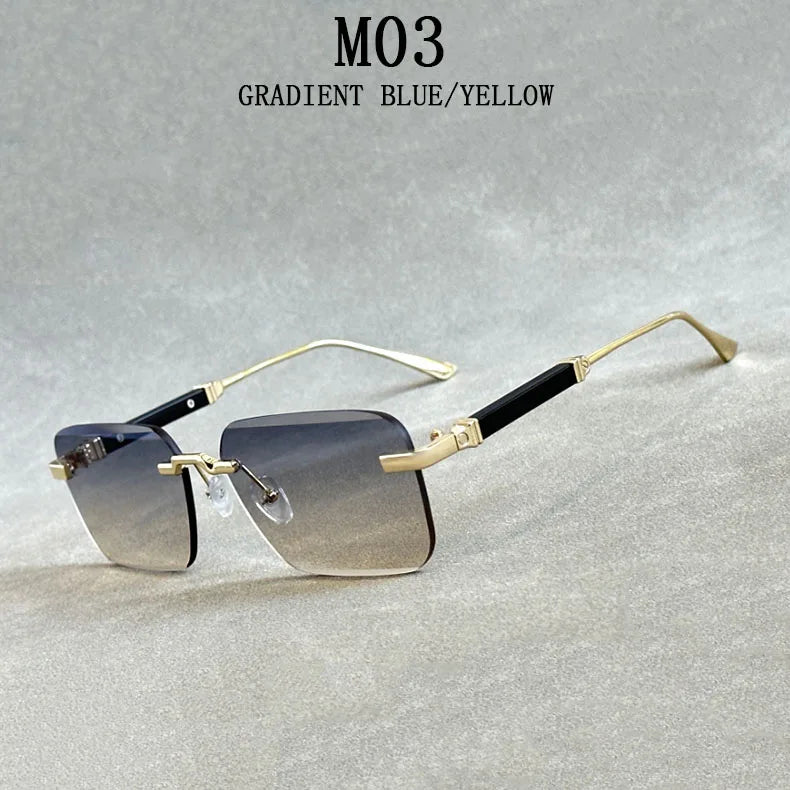 Rimless Designer Sunglasses