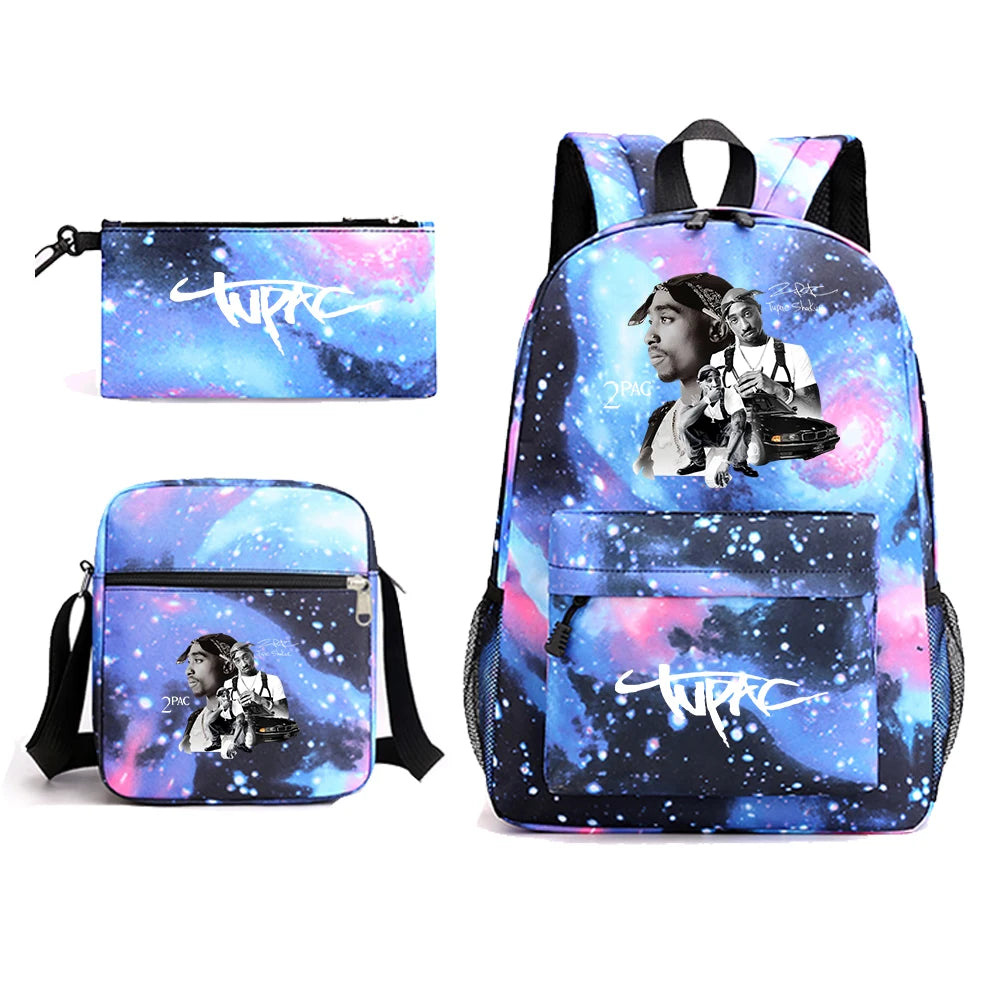 2Pac "All Eyez on Me" 3-Piece Bag Set | Backpack, Crossbody & Wallet