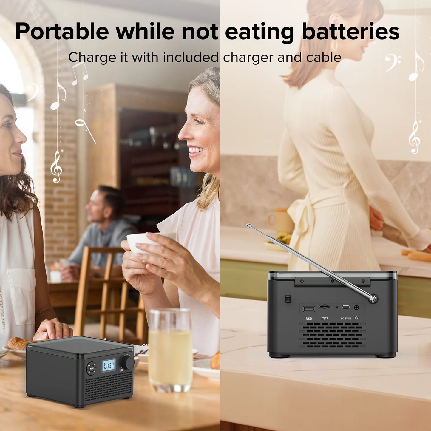 Bluetooth Boombox CD/USB/FM Radio/MP3+ HQ Home & Portable Mega Player