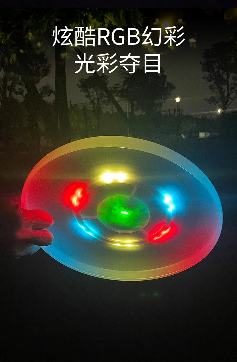 LED Luminous Frisbee (16) Color Modes for Night Sports