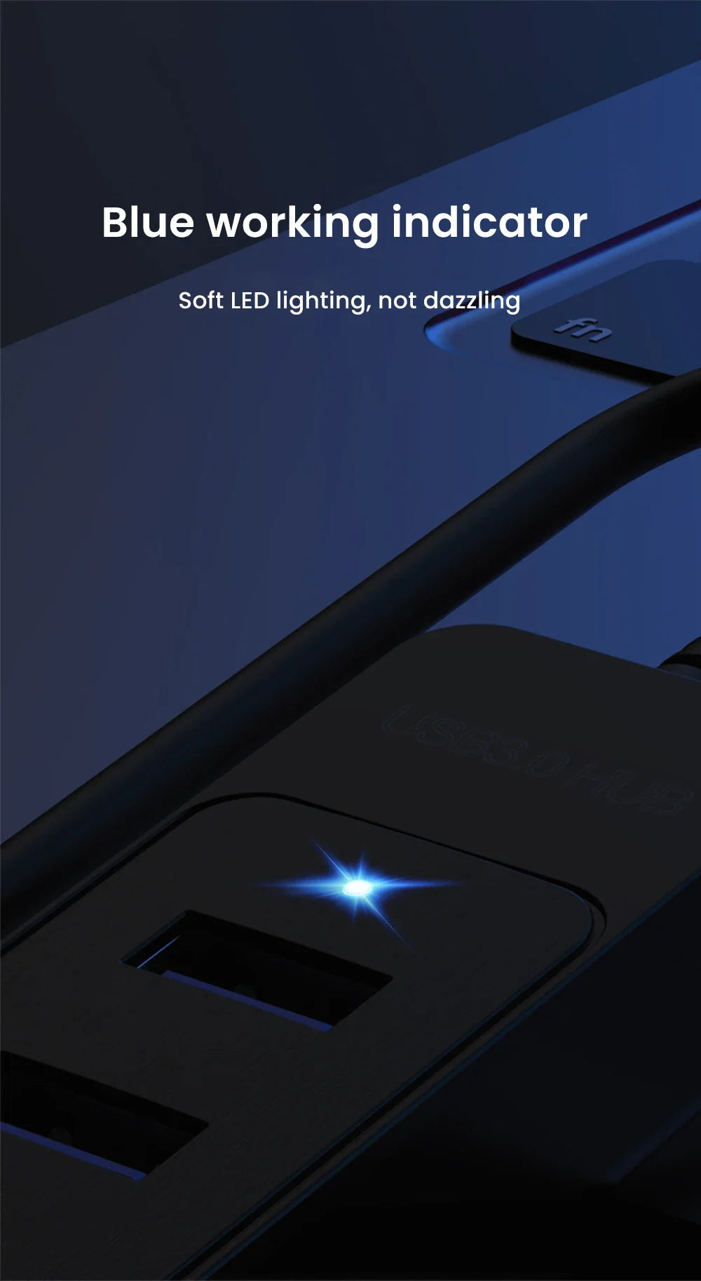 4-Port USB 3.0 Splitter Hub | Type-C & USB 2.0 Expander