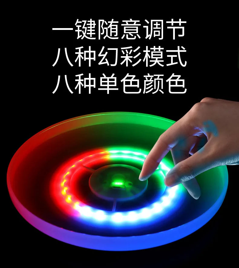 LED Luminous Frisbee (16) Color Modes for Night Sports