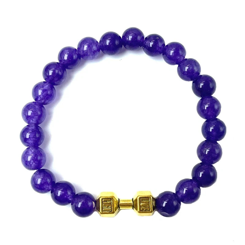 Energy Bead Gym Bracelet | Bodybuilding Gift for Fitness Enthusiasts