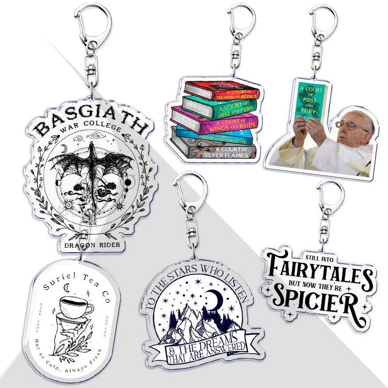 ACOTAR Books & BookTok Keychains: Key Rings for Literature Lovers