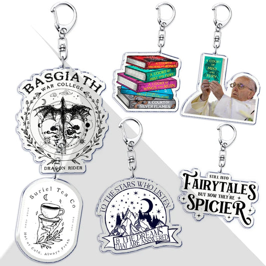 ACOTAR Books & BookTok Keychains: Key Rings for Literature Lovers