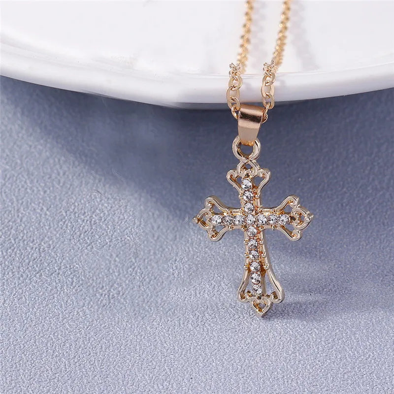 Bust-Down Cross & Charm Necklaces | Spiritual Symbols & Good Luck Charms