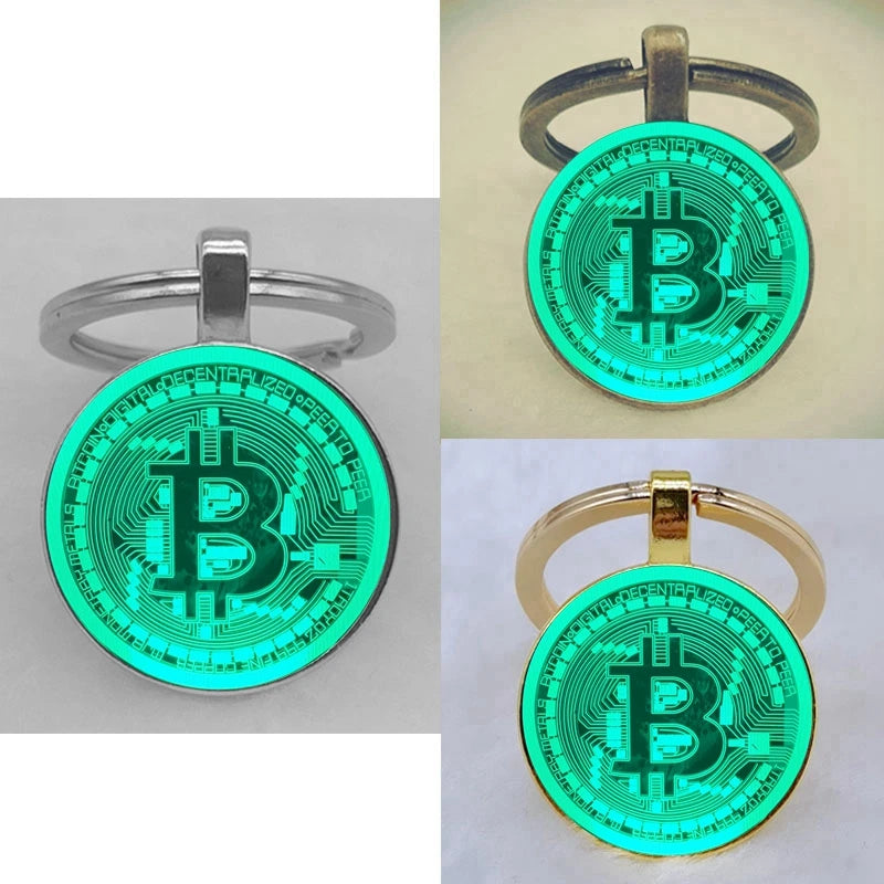 Cryptocurrency Coin King Keychains