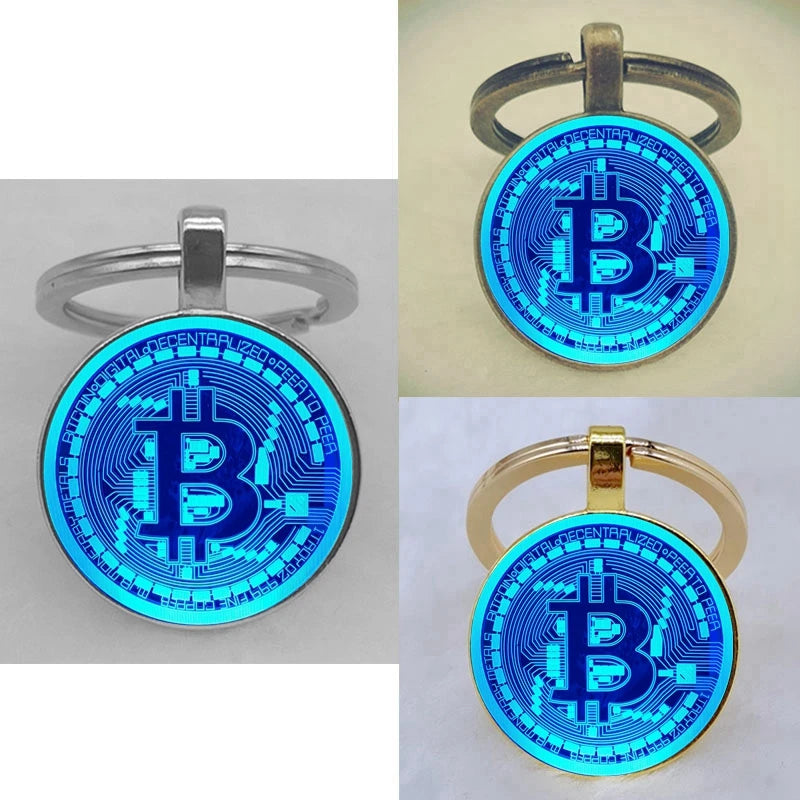 Cryptocurrency Coin King Keychains