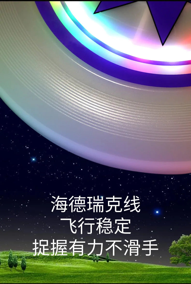 LED Luminous Frisbee (16) Color Modes for Night Sports