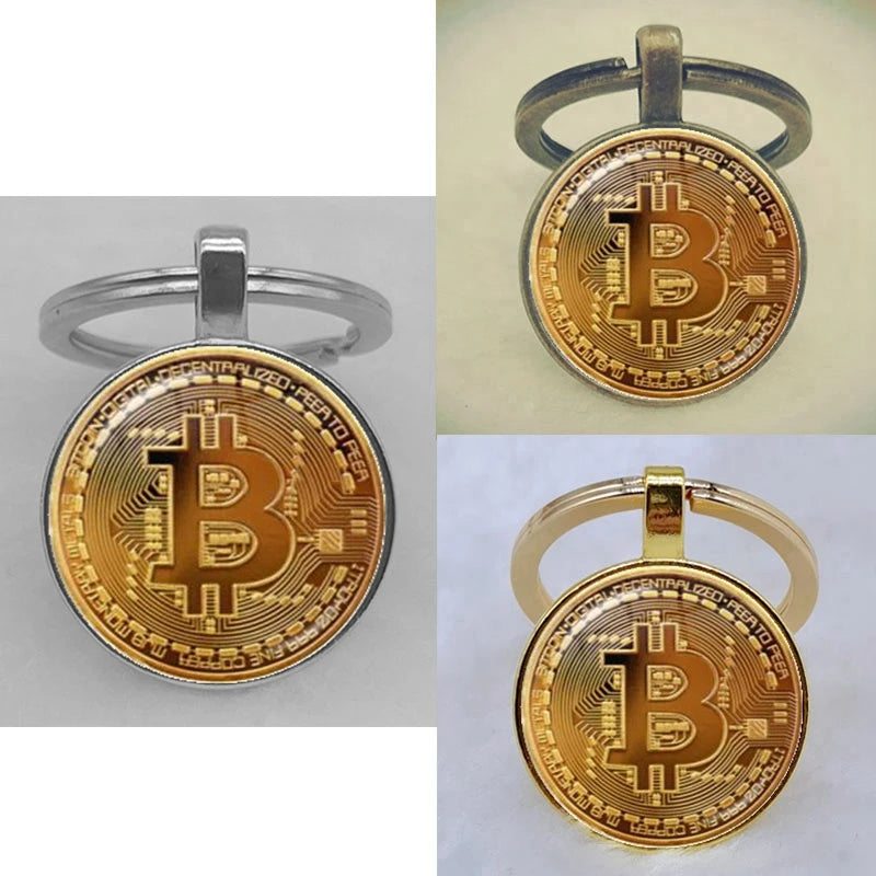 Cryptocurrency Coin King Keychains