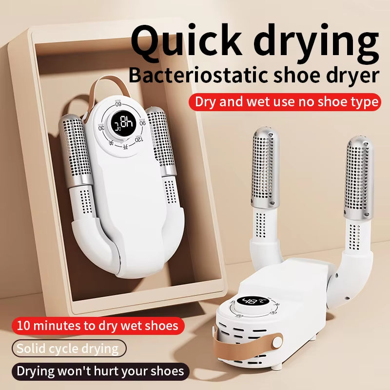 Smart-Timer Shoe-Boot Dry Rack | Sanitizing Quick-Kick Drying Station