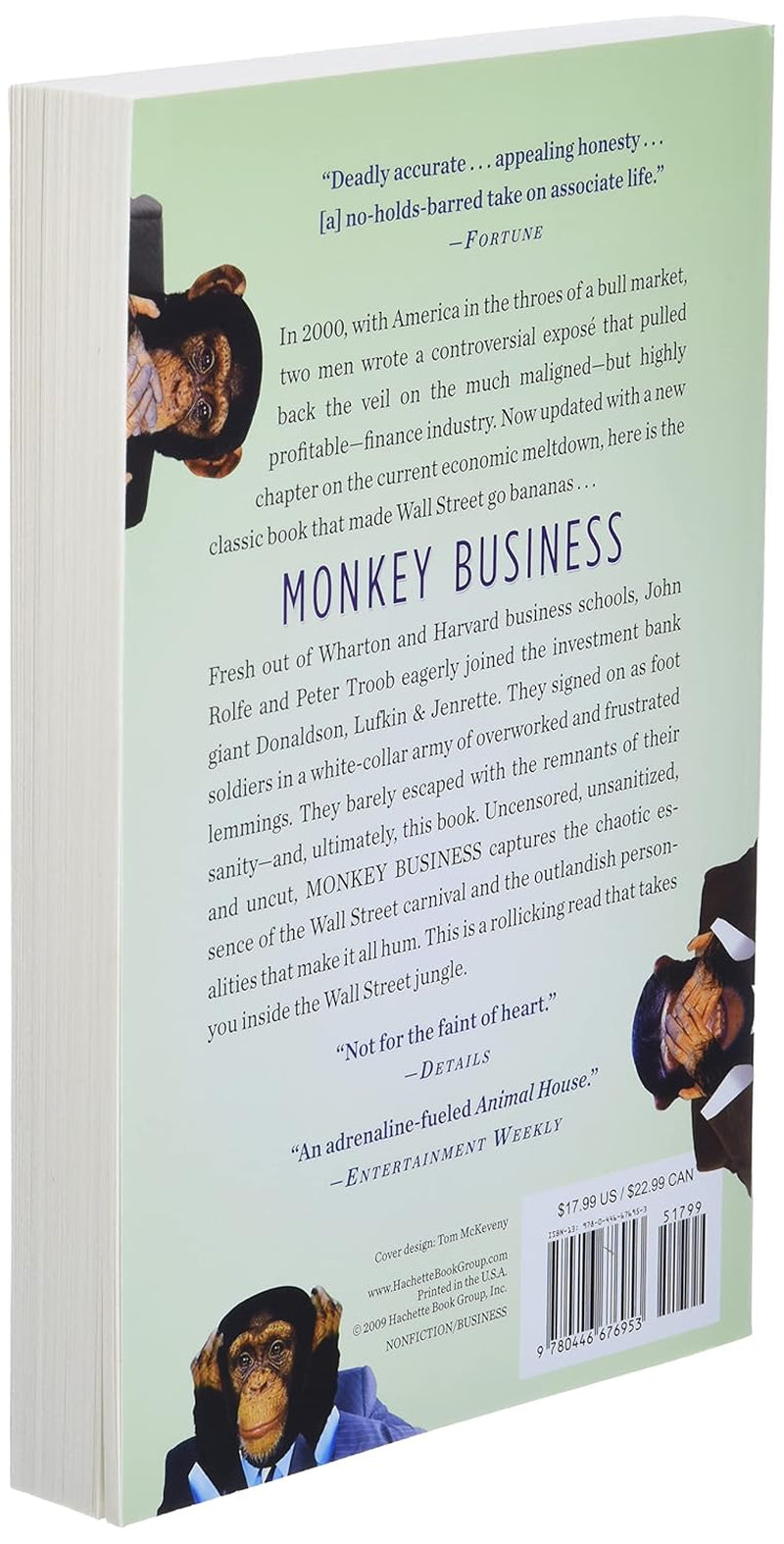 Monkey Business: Swinging Through the Wall Street Jungle by John Rolfe & Peter Troob