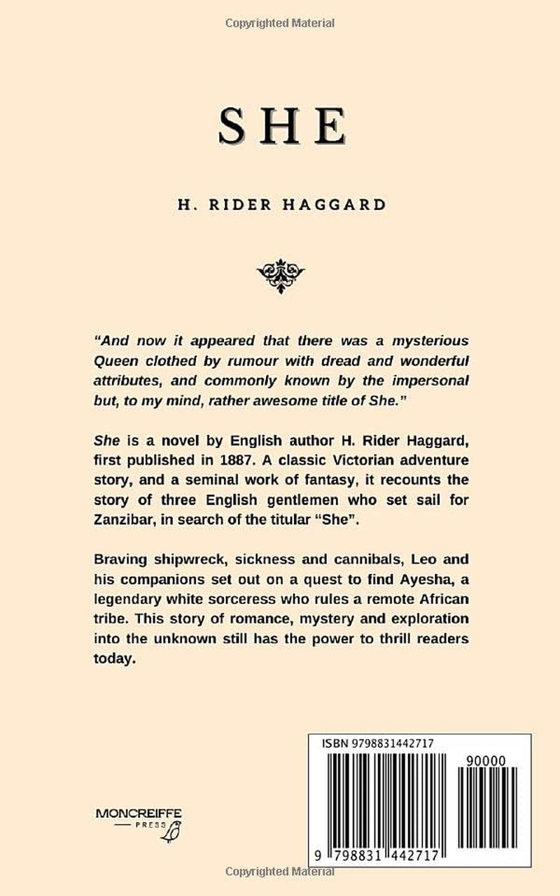 She: A History of Adventure by H. Rider Haggard | BustDownBooks