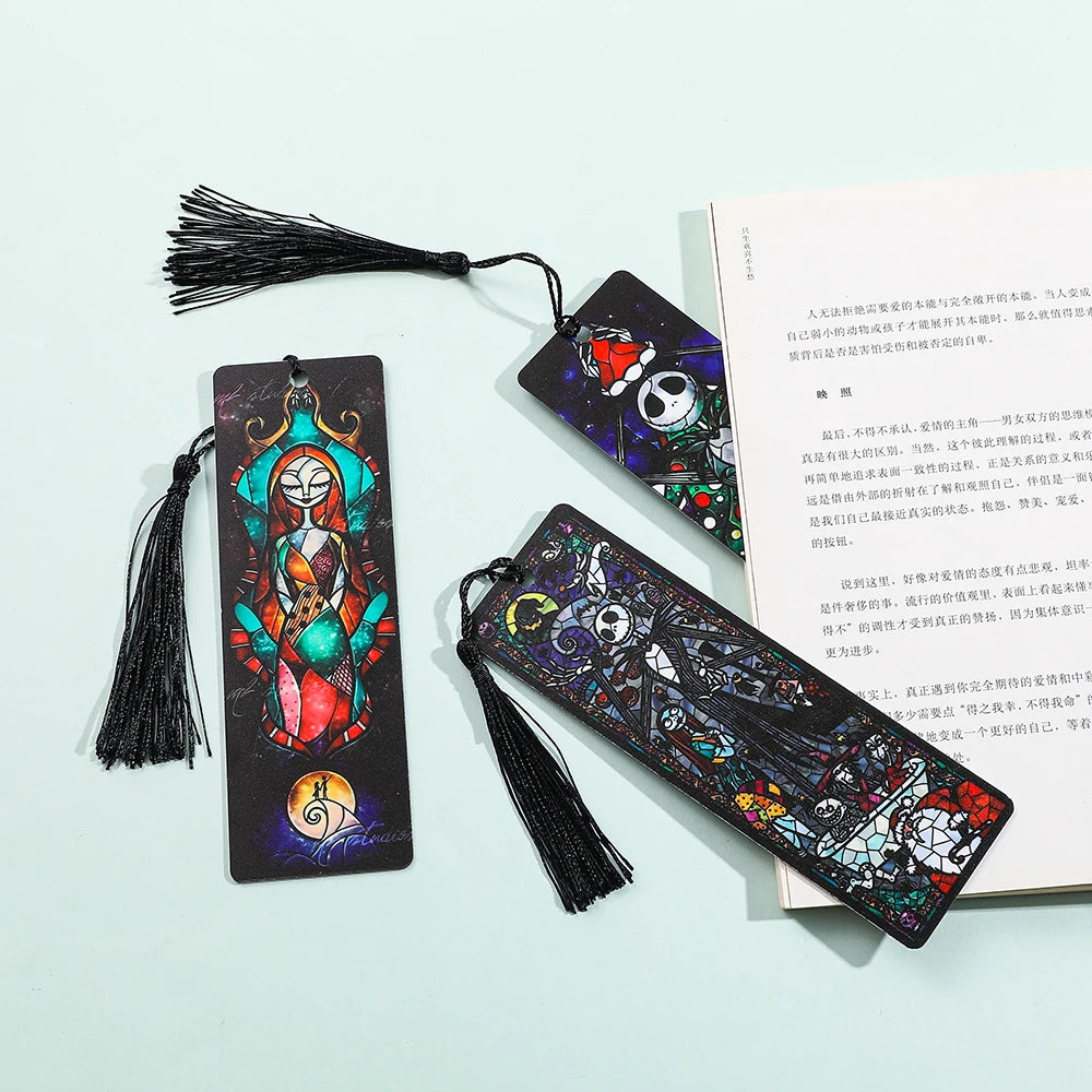 Nightmare Before Christmas Bookmarks with Jack Skellington, Sally, Oogie Boogie & Halloween Town Characters