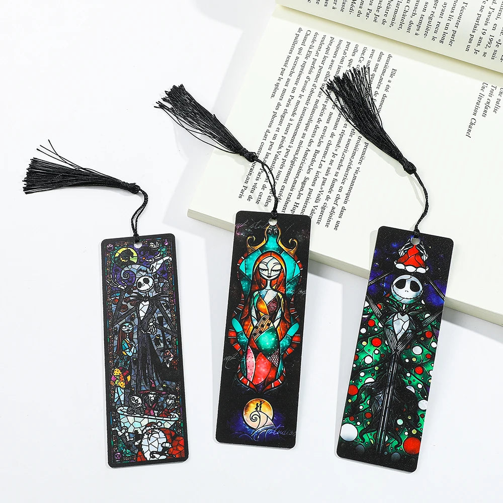 Nightmare Before Christmas Bookmarks with Jack Skellington, Sally, Oogie Boogie & Halloween Town Characters
