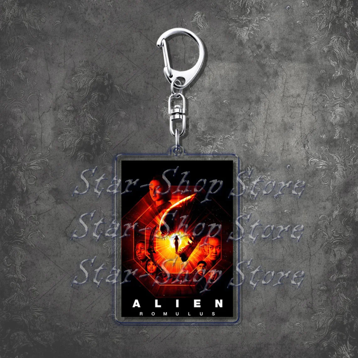 Awesome Alien Keychains—Backpack Keychain Charms Ripley Key Rings | Resurrection, Prometheus, Covenant, Predator, Requiem, Romulus, Earth