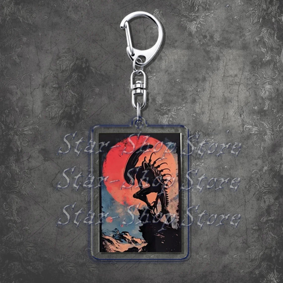 Awesome Alien Keychains—Backpack Keychain Charms Ripley Key Rings | Resurrection, Prometheus, Covenant, Predator, Requiem, Romulus, Earth