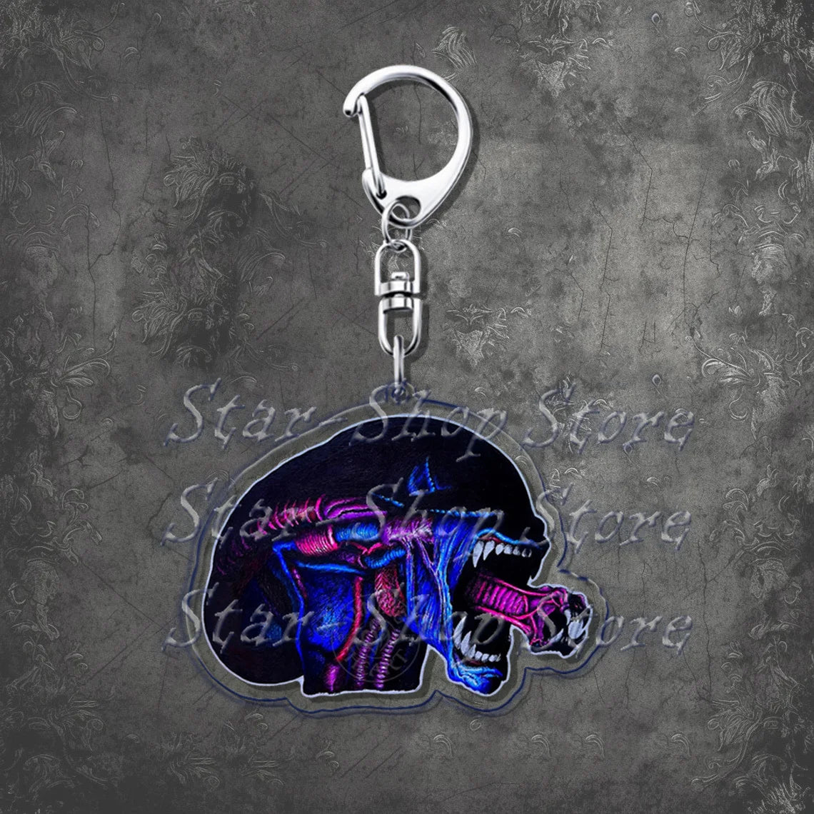Awesome Alien Keychains—Backpack Keychain Charms Ripley Key Rings | Resurrection, Prometheus, Covenant, Predator, Requiem, Romulus, Earth