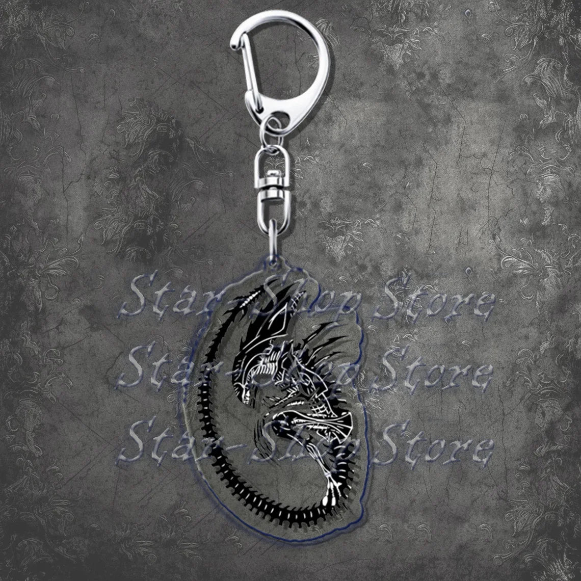 Awesome Alien Keychains—Backpack Keychain Charms Ripley Key Rings | Resurrection, Prometheus, Covenant, Predator, Requiem, Romulus, Earth