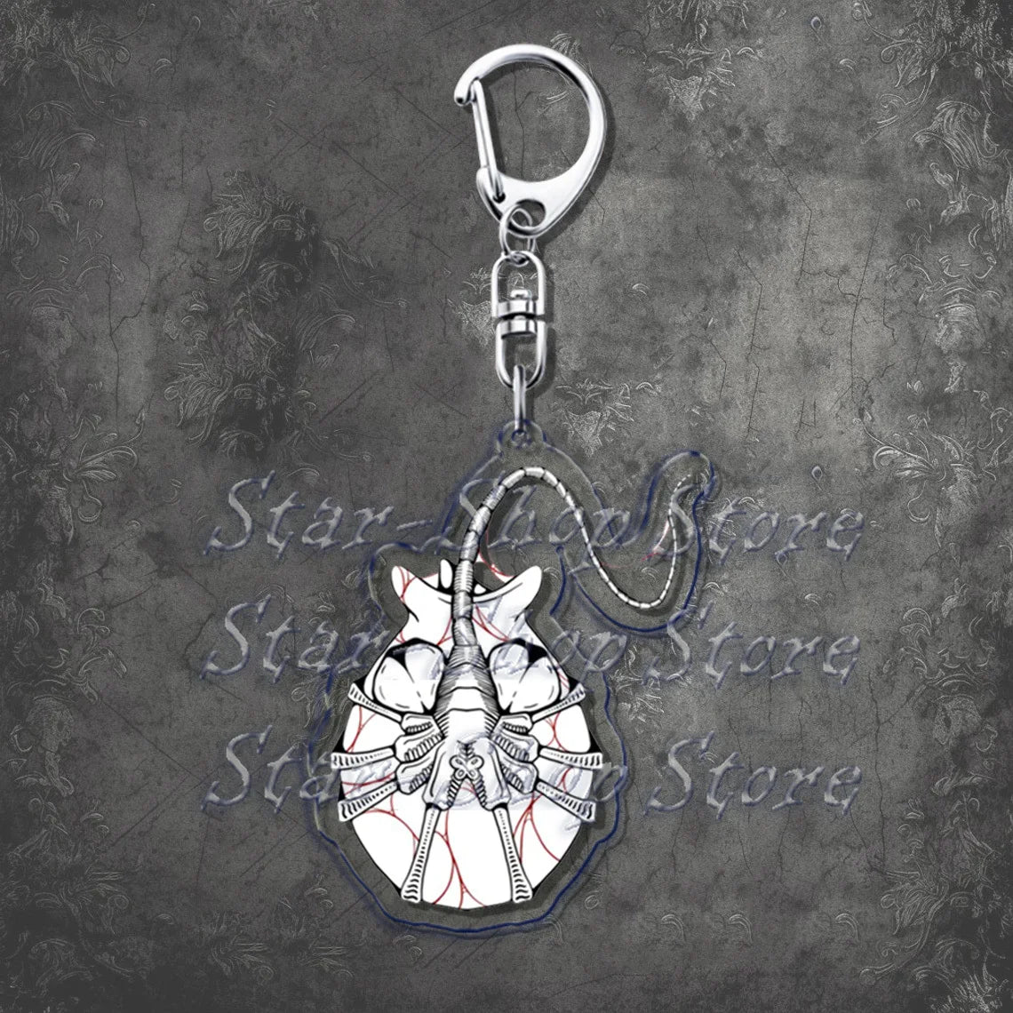 Awesome Alien Keychains—Backpack Keychain Charms Ripley Key Rings | Resurrection, Prometheus, Covenant, Predator, Requiem, Romulus, Earth