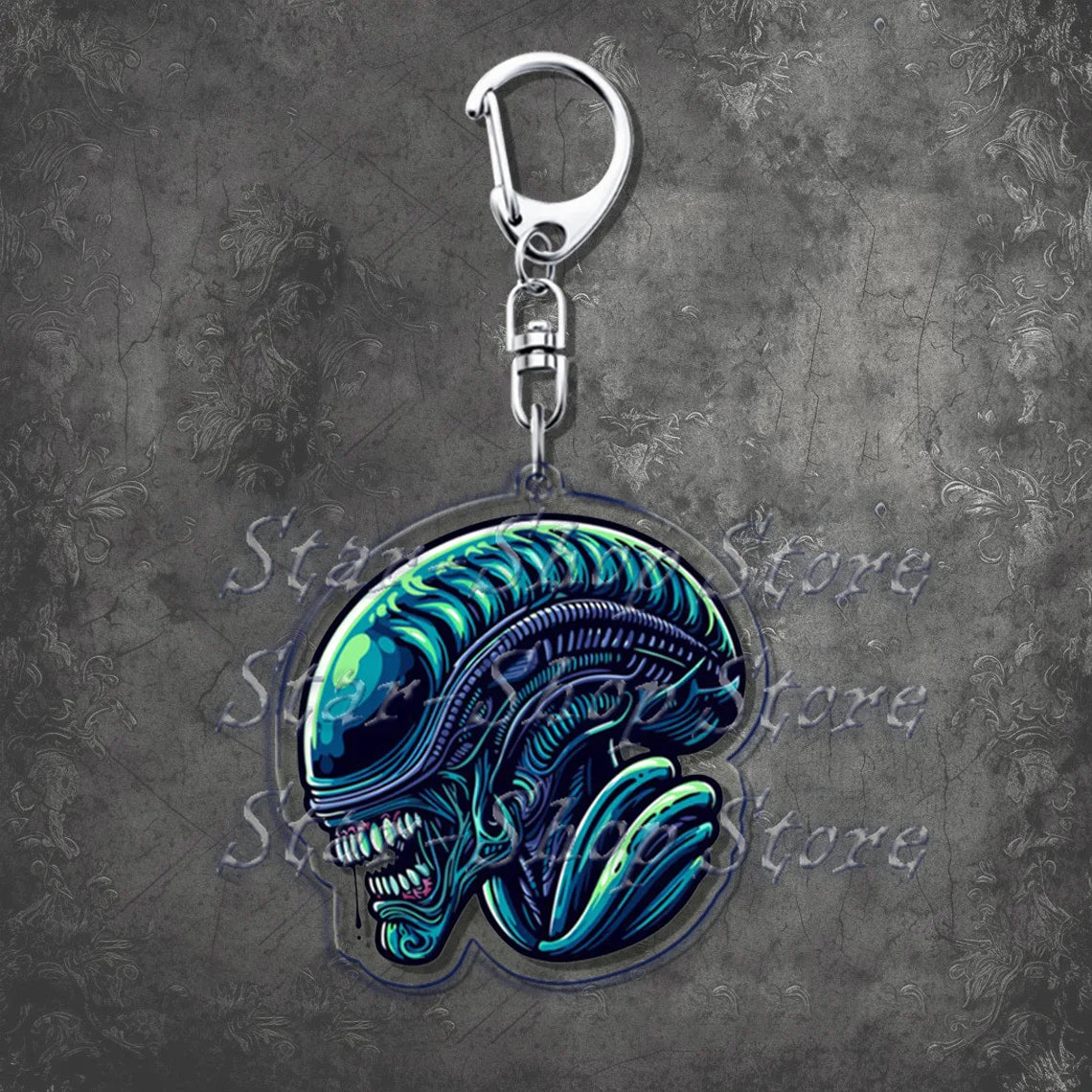 Awesome Alien Keychains—Backpack Keychain Charms Ripley Key Rings | Resurrection, Prometheus, Covenant, Predator, Requiem, Romulus, Earth