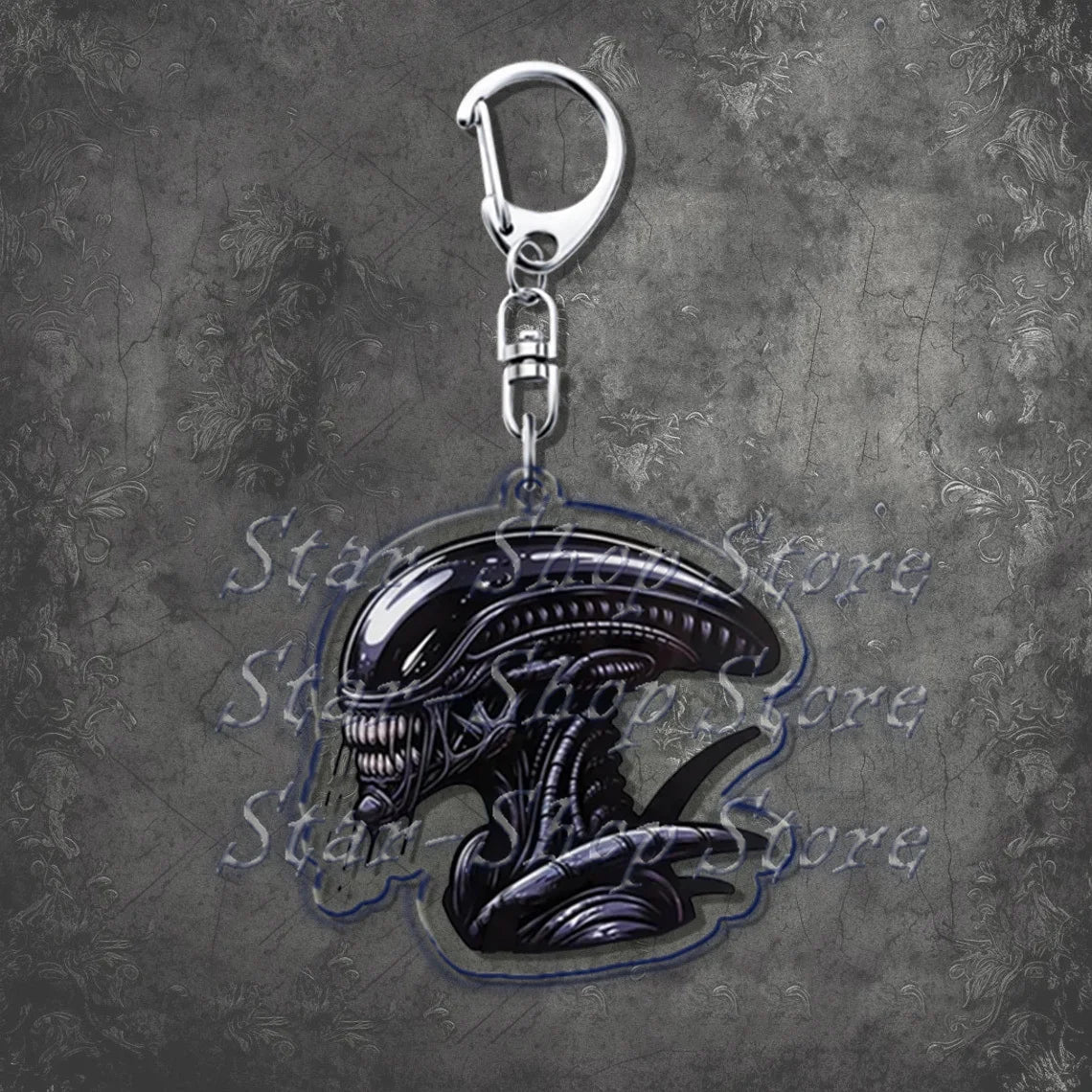 Awesome Alien Keychains—Backpack Keychain Charms Ripley Key Rings | Resurrection, Prometheus, Covenant, Predator, Requiem, Romulus, Earth